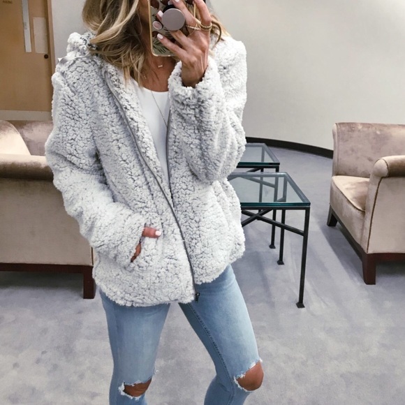 thread and supply fuzzy jacket